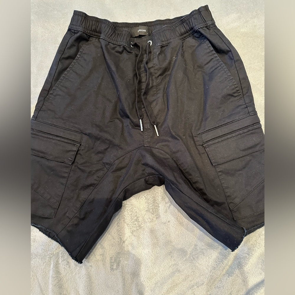 ZANEROBE Boys Size 30 Black Dress Shorts Drawstring